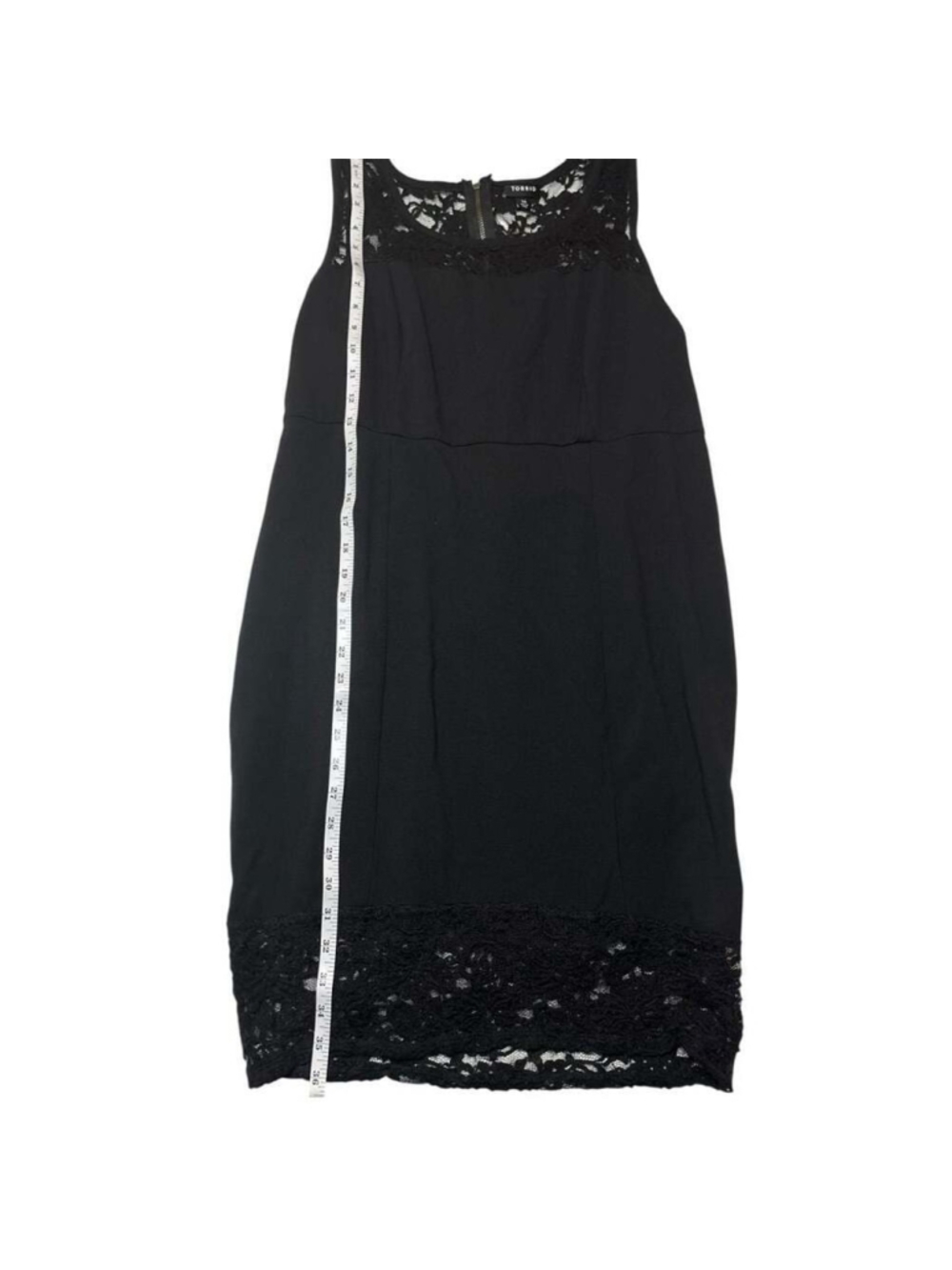 Torrid Black Lace Trim Sleeveless Sheath Bubble Dress Size 14 - Picture 9 of 10